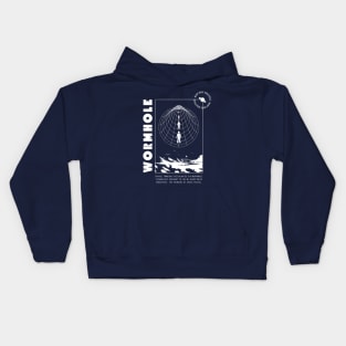 Wormhole Design (white print) Kids Hoodie